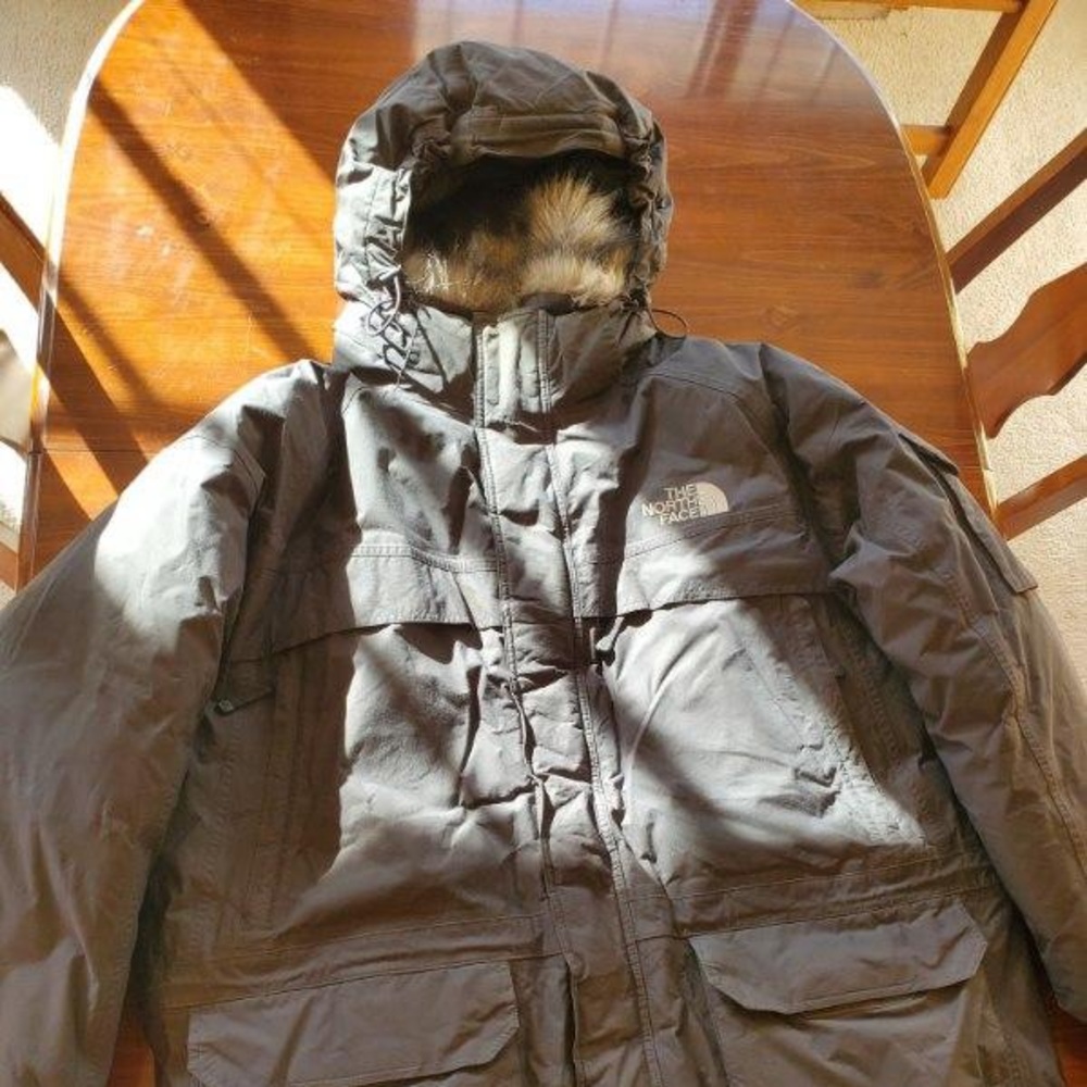 Gray Furlined Northface Coat - 3XL Men’s